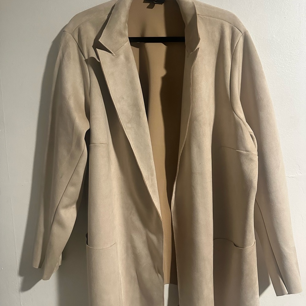 Tan Women's Faux Leather Jacket